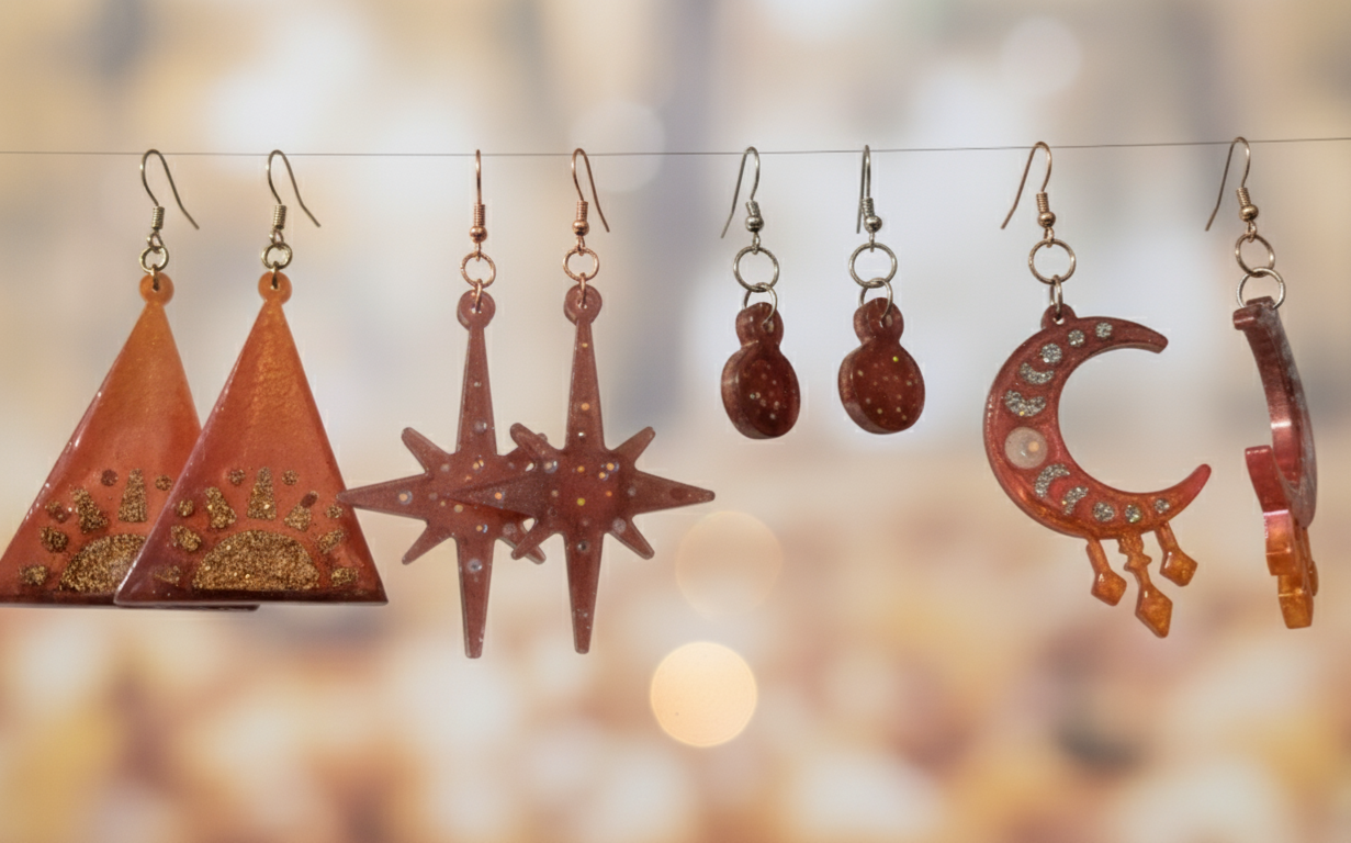 Celestial Resin Earrings