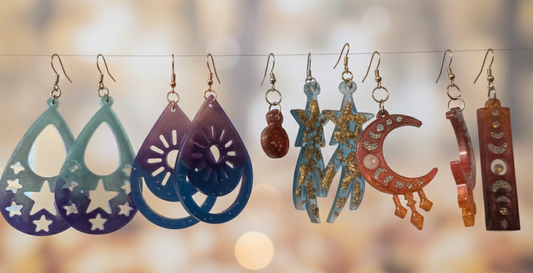 Celestial Resin Earrings